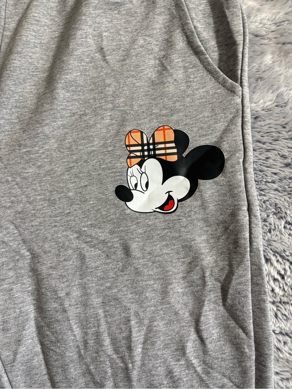 Kids Grey Minnie Mouse Graphic Tee
